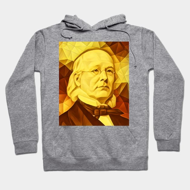 Horace Greeley Golden Portrait | Horace Greeley Artwork 11 Hoodie by JustLit